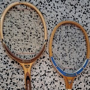 Kennex and Americana Wooden Tennis Rackets